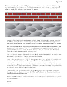 Clothing Sculpture Instructions: Boundary, 2005 (page 5)