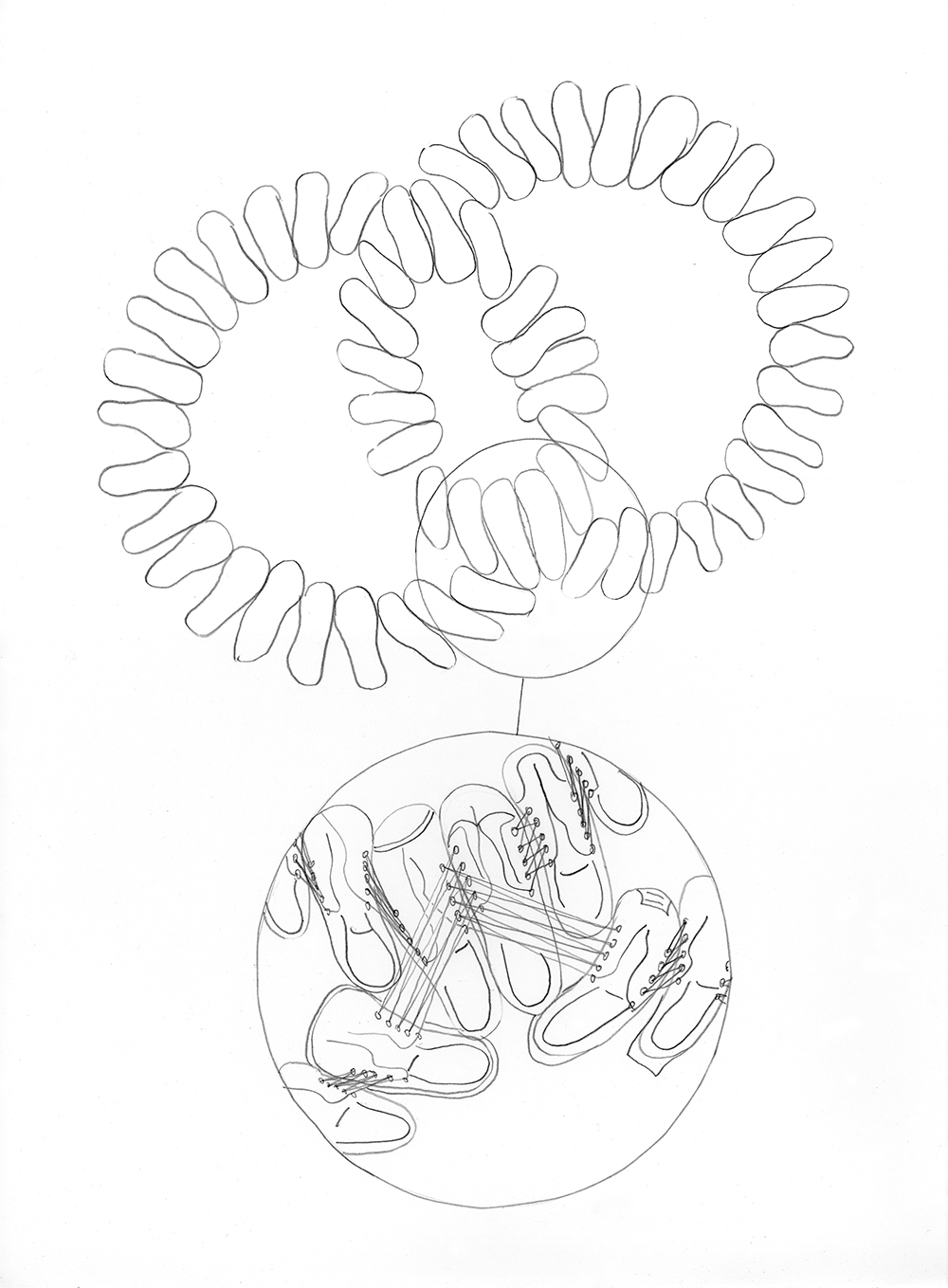 Shoe Sculpture Drawing: Universal Set, 2008 (sketch)