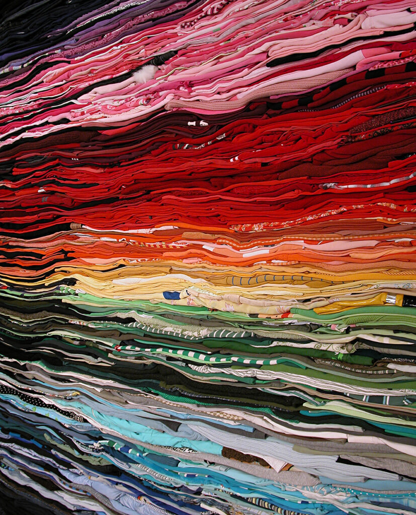 Clothing Sculpture: Into the Fold, Friends, 2010 (detail 2)