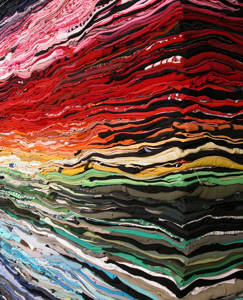 Clothing Sculpture: Into the Fold, Friends, 2010 (detail 1)