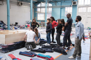 Clothing Stacking Demo (Photo by Edouard Ducos)