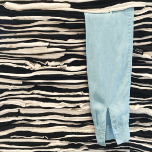Clothing Sculpture: All is actually each (detail), 2018 (after Aldous Huxley) 7’ x 28” x 28”