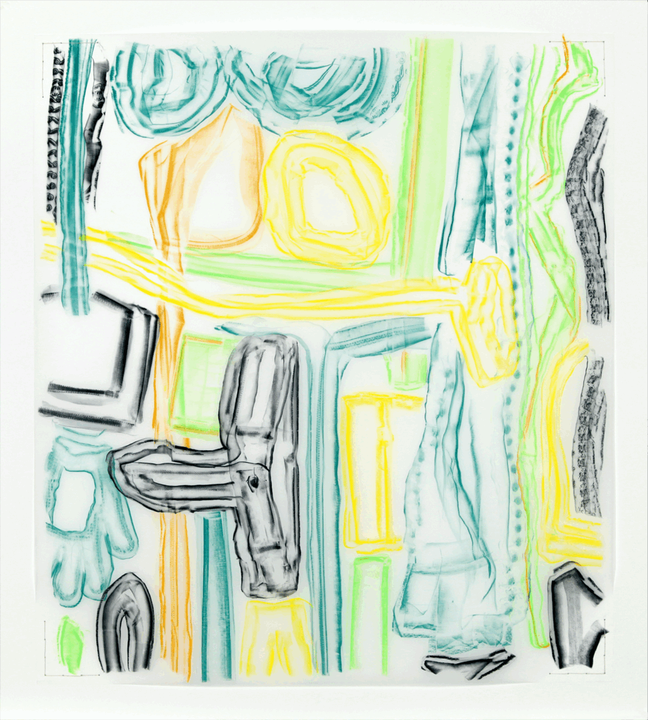 Clothing Rubbing: Untitled 5 (plan), 2019