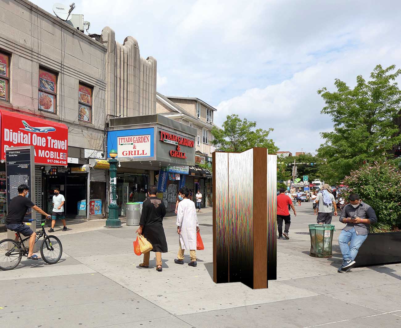 The Witness, Photo Illustration for Diversity Plaza, Queens, NY