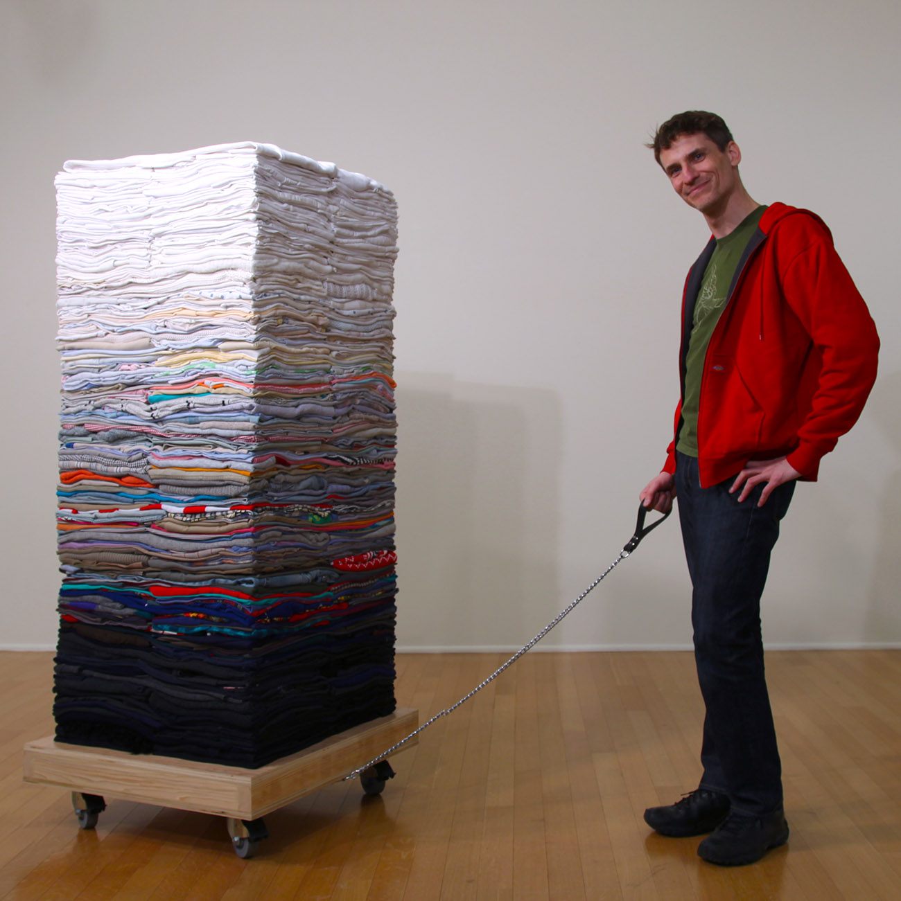 Clothing Sculpture: Social Mobility, with Artist, 2010