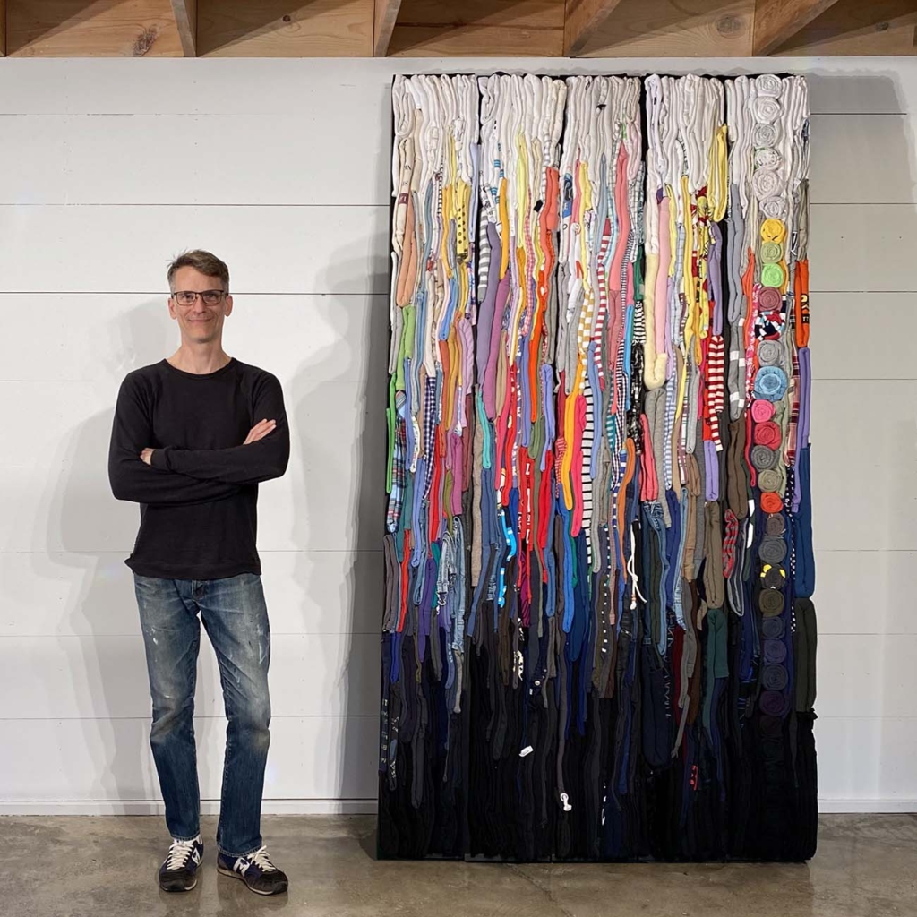 Artist's Portrait with Clothing Sculpture: The Witness