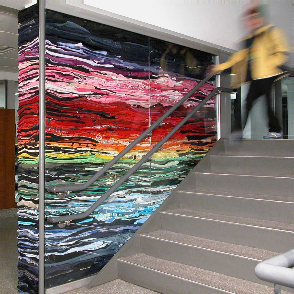 Clothing Sculpture: Into the Fold, Friends (Back View), 2010