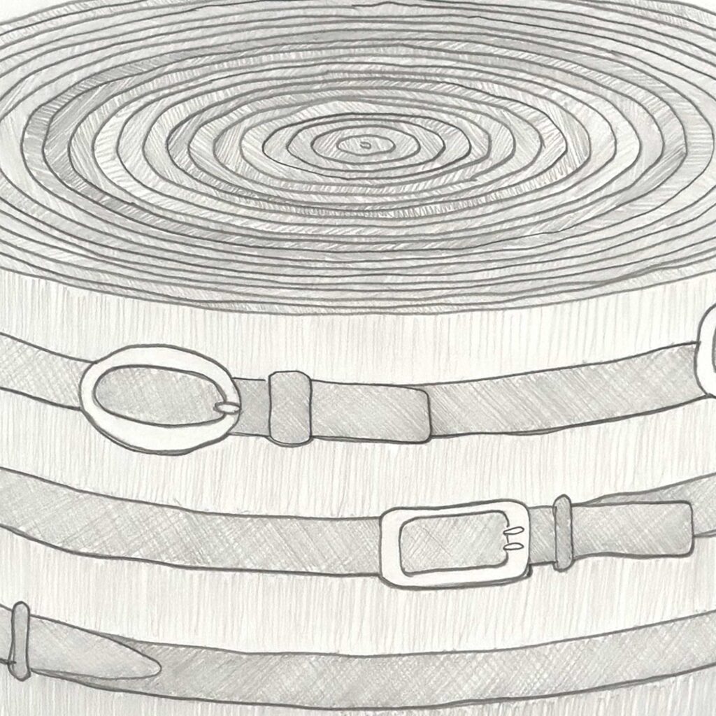 Wilderness, Textile Sculpture Drawing (detail)