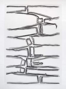 Textile Art: Black & White Arms