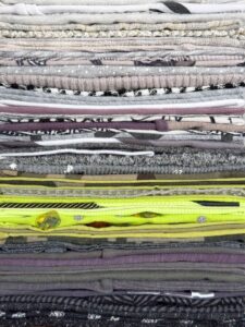Grey Dress with Green Chainsaw (detail)
